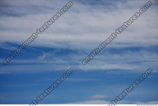 Photo Texture of Blue Clouded Clouds